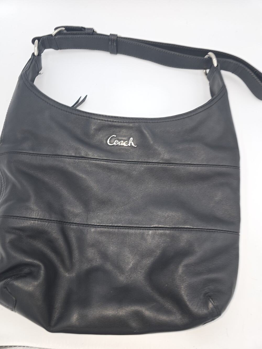 Coach Black Pieced Duffle Shoulder Bag F17116